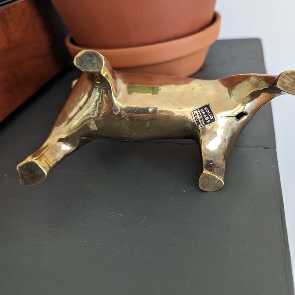 Brass dog - Picture 6 of 7